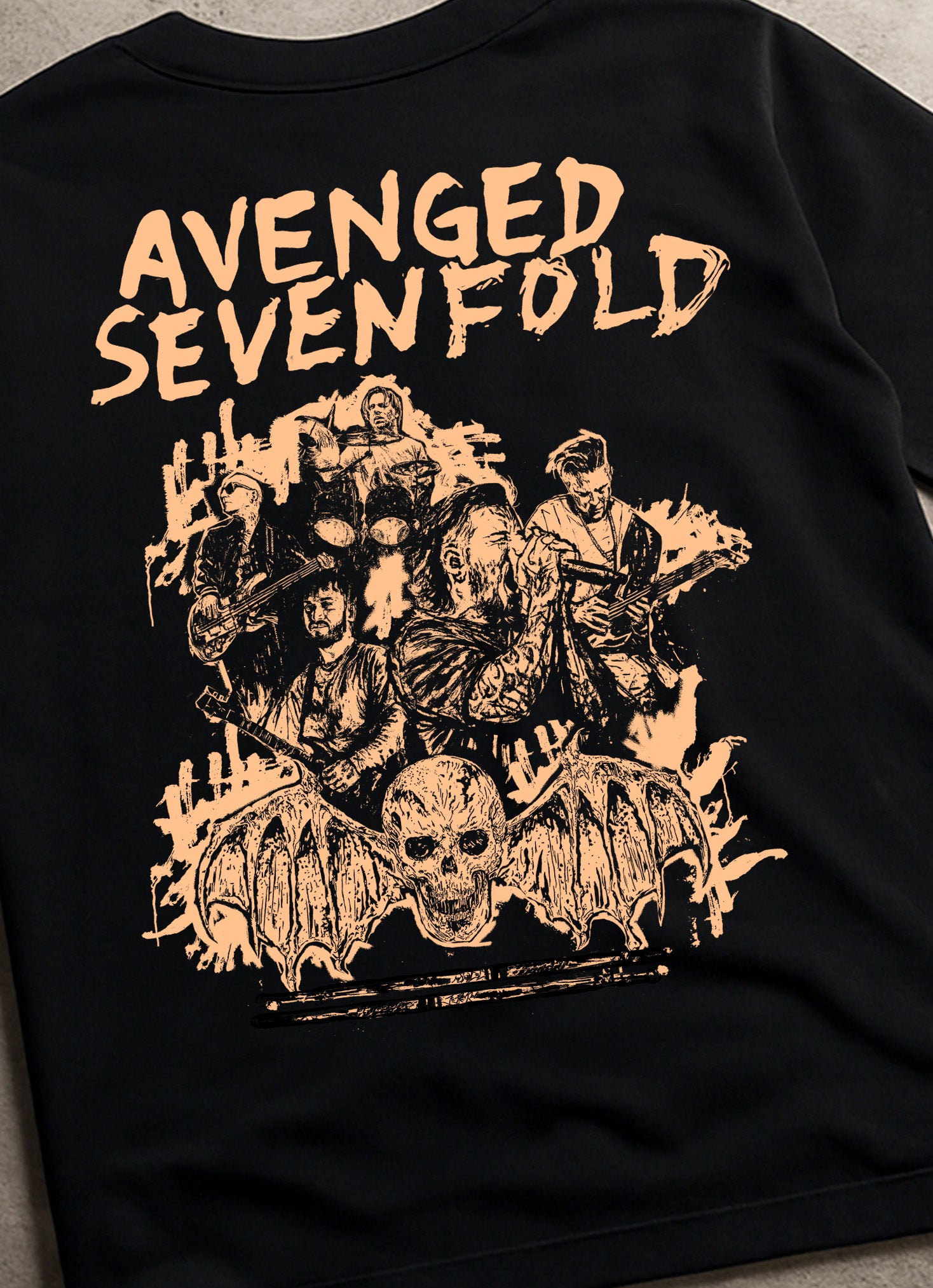 Camiseta Preta Avenged Sevenfold LIBAD – KASHMIR